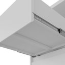 Ver imagem 6 de Mesa de Cabeceira 2 Gavetas 1 Nicho 100% MDF Gales Branco