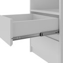 Ver imagem 5 de Mesa de Cabeceira 2 Gavetas 1 Nicho 100% MDF Gales Branco