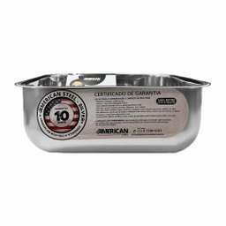 Cuba Aço Inox American Steel Extra Funda Polida 40x34x17 - 4