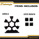 Ver imagem 7 de Adega de Mesa Aço 7 garrafas ALL STYLE