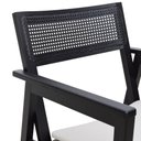 Ver imagem 6 de Poltrona Gusty Com Encosto Telinha Assento Anatômico - Preto Estofado Corano Bruma