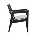 Ver imagem 5 de Poltrona Gusty Com Encosto Telinha Assento Anatômico - Preto Estofado Corano Bruma