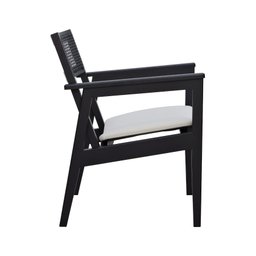 Poltrona Gusty Com Encosto Telinha Assento Anatômico - Preto Estofado Corano Bruma - 5