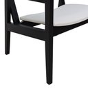 Ver imagem 7 de Poltrona Gusty Com Encosto Telinha Assento Anatômico - Preto Estofado Corano Bruma