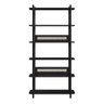 Estante 180 Cm 6 Prateleiras Palhinha Pé Madeira Oslo Artesano | Nero - Nero/preto - 2