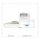 Ver imagem 2 de Cama Solteiro Invicta Bicama C/ Nicho Bau e Cama Auxiliar - Santos Andirá - Branco