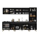 Ver imagem 5 de Cozinha Modulada Completa Compacta 5 Pçs com Balcão para Cooktop Veneza Multimóveis MP2270