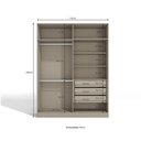 Ver imagem 3 de Guarda-roupa 2 Portas De Correr 3 Gavetas Versa Conect 1,75m