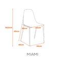 Ver imagem 3 de Cadeira Polipropileno Miami Fratini Bege/Nude
