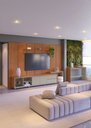 Ver imagem 1 de Conjunto Painel Dominus + Rack Premium Off White/Naturalle com Extensão do Rack Mavaular