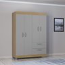 Guarda Roupa Solteiro 4 Porta 2 Gavetas Tóquio  - 1
