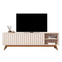 Ver imagem 2 de Rack Bancada Açai 180 Cm Tv até 75 com Pés Madeira Maciça Off White