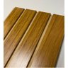 Kit 5 Placas Madeira Painel Ripado Freijó em Mdf Autocolante 15x53 Cm - 4
