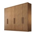 Ver imagem 3 de Guarda Roupa Casal 100% Mdf 6 Portas 6 Gavetas - Linea-cumaru - Móveis Novo Horizonte
