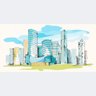 Painel Adesivo Papel de Parede Cidade N011153 m² - 3