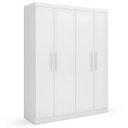 Ver imagem 3 de Guarda Roupa Casal 4 Portas 2 Gavetas Supreme Branco