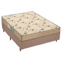Ver imagem 1 de Cama Box Casal: Colchão Espuma D45 Polar Pérola Clean + Base CRC Rústico Clean(138x188)