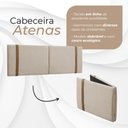 Ver imagem 2 de Cabeceira Dobrável Atenas Estofada 1,58m para Cama Queen Box Bege