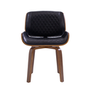 Ver imagem 4 de Kit 2 Cadeiras Milão Interlocutor Base Fixa Giratória Couro Cor:preto