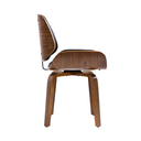 Ver imagem 3 de Kit 2 Cadeiras Milão Interlocutor Base Fixa Giratória Couro Cor:preto