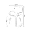 Ver imagem 6 de Kit 2 Cadeiras Milão Interlocutor Base Fixa Giratória Couro Cor:preto