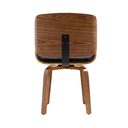 Ver imagem 5 de Kit 2 Cadeiras Milão Interlocutor Base Fixa Giratória Couro Cor:preto