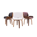 Ver imagem 7 de Kit 2 Cadeiras Milão Interlocutor Base Fixa Giratória Couro Cor:preto