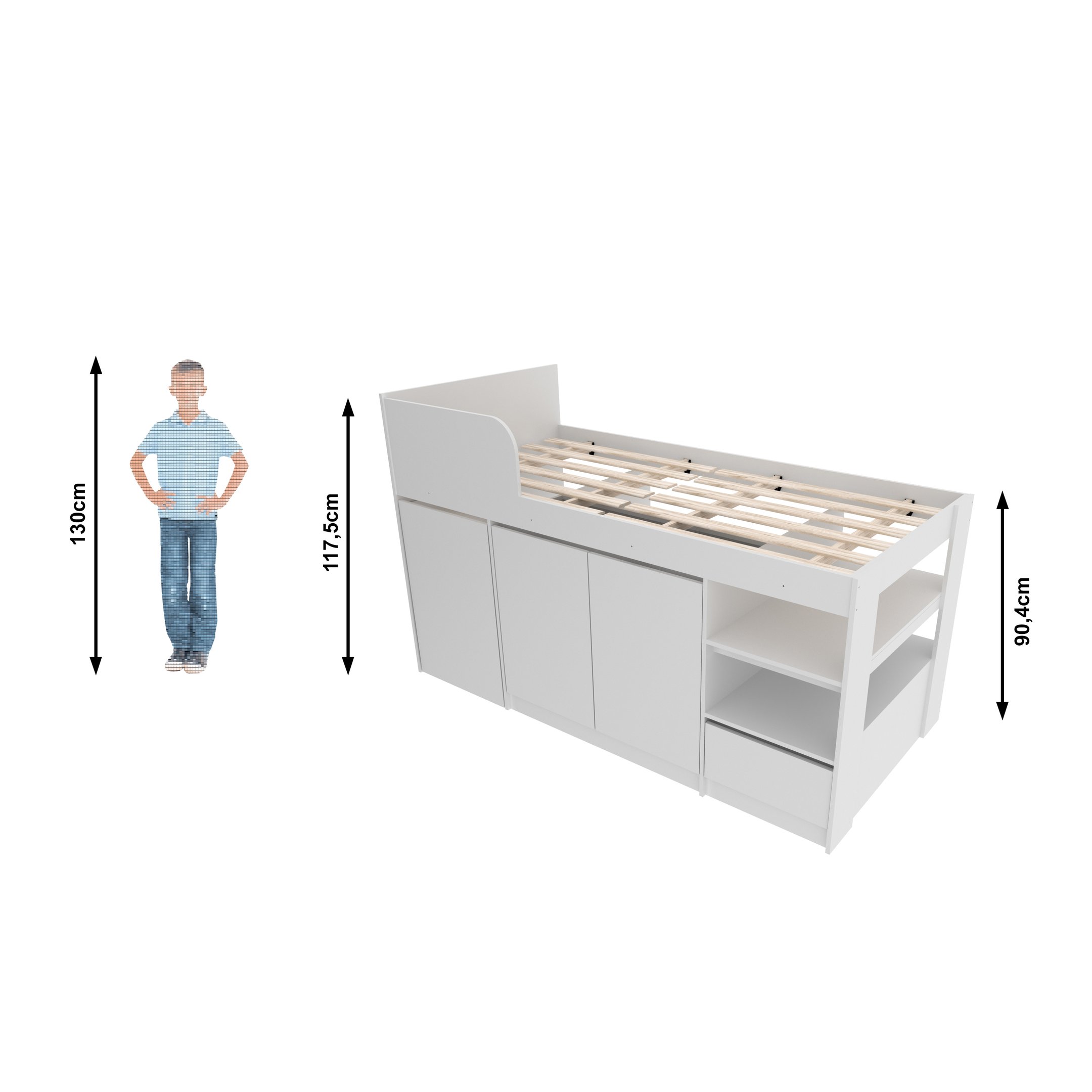 Cama Infantil Multifuncional CM8021 Amêndoa  - 4