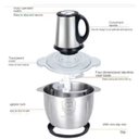 Ver imagem 2 de Processador Elétrico Inox com 4 Lâminas Carne Legume 3l 110v