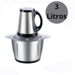 Processador Elétrico Inox com 4 Lâminas Carne Legume 3l 110v - 4