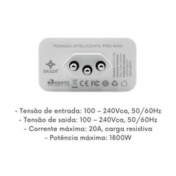 Tomada Inteligente 20a Automação Residencial Ekaza - 2