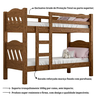 Beliche Treliche Reforçada C/ Cama Auxiliar Pérola Fênix Castanho - 3