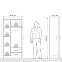 Ver imagem 4 de Guarda Roupa Casal 3 Portas 2 Gavetas Primacy Batrol Móveis