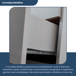 Guarda Roupa Casal 3 Portas 2 Gavetas Primacy   - 6