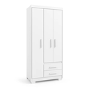 Ver imagem 2 de Guarda Roupa Casal 3 Portas 2 Gavetas Primacy Branco