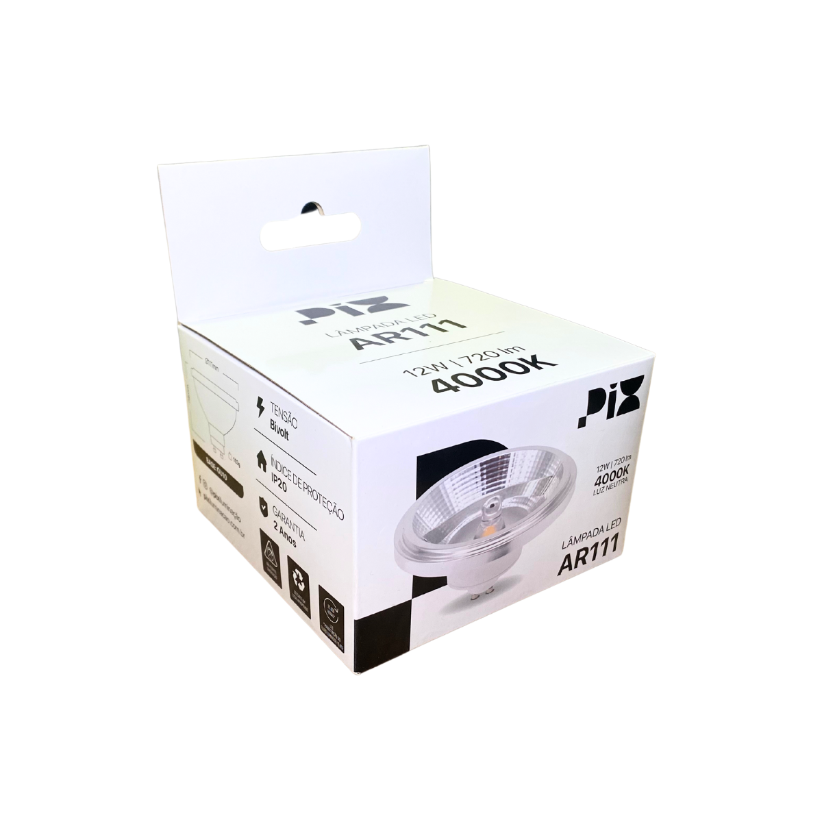 Lampada Ar111 Pix 24graus Gu10 4000k 12w - 7