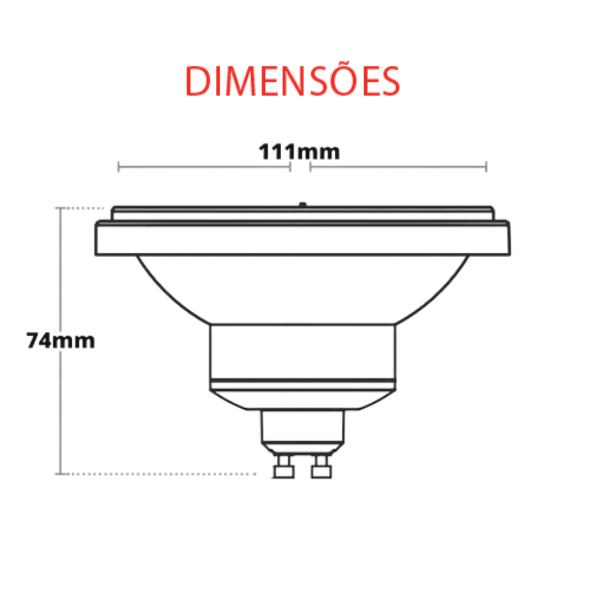 Lampada Ar111 Pix 24graus Gu10 4000k 12w - 4