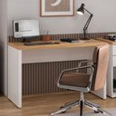 Ver imagem 2 de Mesa para Escritório Home Office 120cm Cisne Olmo Branco A06 -mpozenato