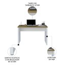Ver imagem 3 de Mesa para Escritório Home Office 120cm Cisne Olmo Branco A06 -mpozenato