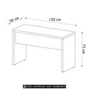 Ver imagem 4 de Mesa para Escritório Home Office 120cm Cisne Olmo Branco A06 -mpozenato