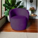 Ver imagem 7 de Poltrona Decorativa Beatriz Orgânica Veludo Roxo