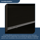 Ver imagem 6 de Guarda Roupa Casal 4 Portas 2 Gavetas Primacy Preto/Black