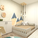 Ver imagem 1 de Kit Cori com Cama Casal e Armário Baixo Montessoriano Branco