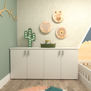 Ver imagem 3 de Kit Cori com Cama Casal e Armário Baixo Montessoriano Branco