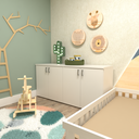 Ver imagem 2 de Kit Cori com Cama Casal e Armário Baixo Montessoriano Branco