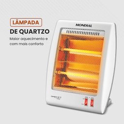 Aquecedor Quartzo Comfort Air, Mondial, Branco/cinza, 900w, 127v A15 - 6