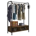 Ver imagem 1 de Guarda Roupa Roupeiro Casal Arara Closet Milão Preto Demolição - Desk Design