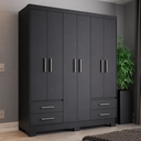 Ver imagem 1 de Guarda Roupa Casal 6 Portas 4 Gavetas Primacy  