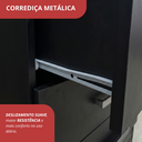 Ver imagem 6 de Guarda Roupa Casal 6 Portas 4 Gavetas Primacy Preto/Black