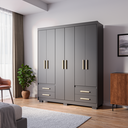 Ver imagem 1 de Guarda Roupa Casal 6 Portas 4 Gavetas Primacy
